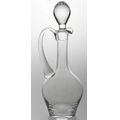 Warsaw Decanter with Stopper Lid. Premium Glass. 1.25 quarts.